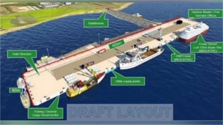 Así es el puerto que Inglaterra pretende construir en Malvinas 